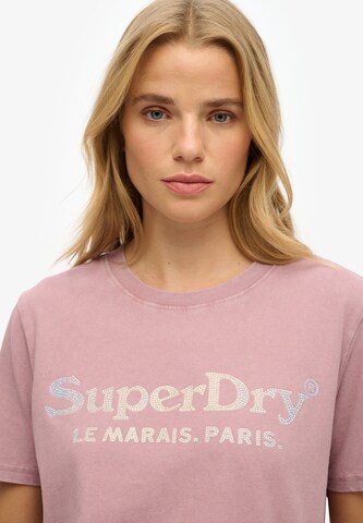 T-shirt 'Venue' Superdry en violet