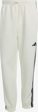 balta ADIDAS SPORTSWEAR Siaurėjantis Kelnės 'Stadium': priekis