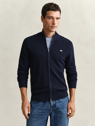 GANT Knit cardigan in Blue