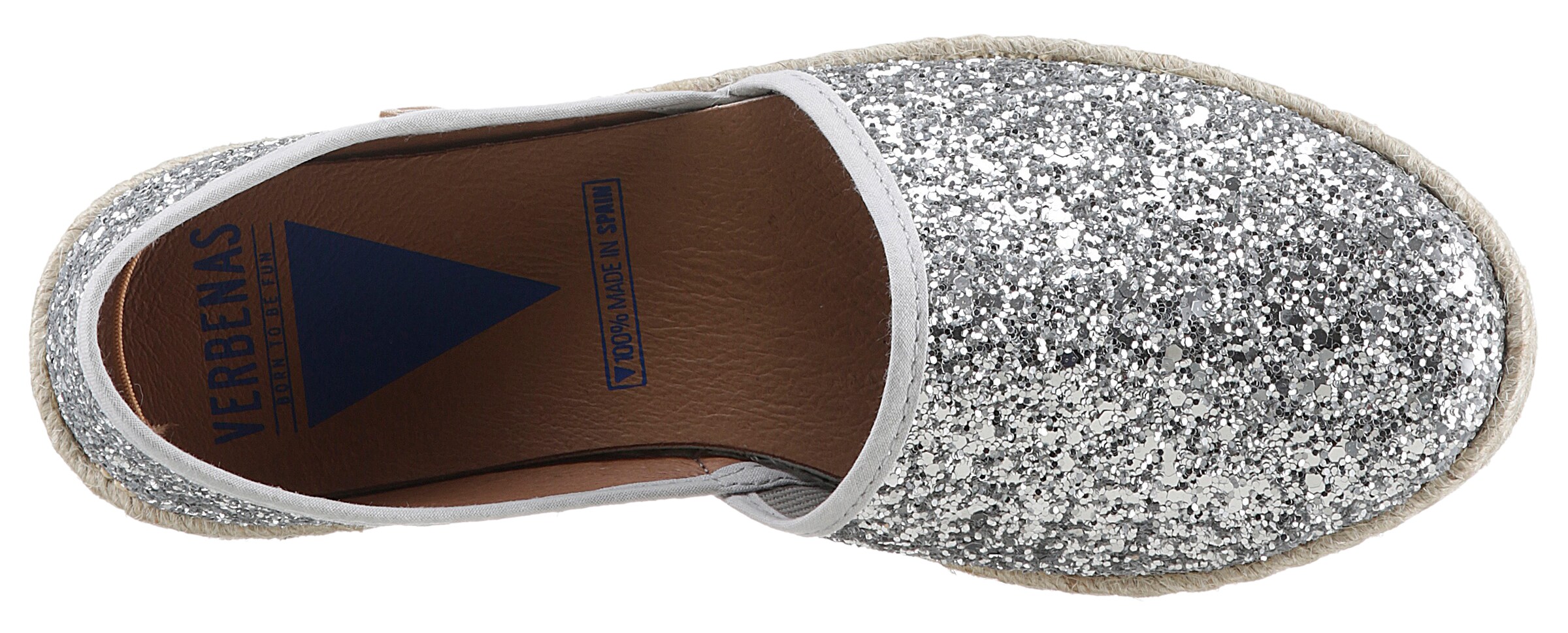 VERBENAS Espadrilles 'Carmen' in Silver