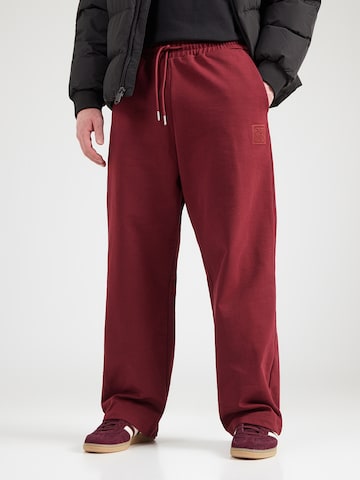 Loosefit Pantalon Calvin Klein en rouge : devant