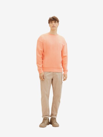 TOM TAILOR DENIM Sweatshirt in Orange