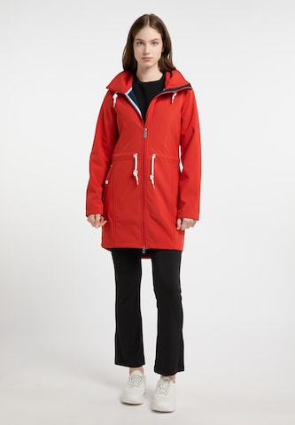 DreiMaster Maritim Toiminnallinen pitkä takki värissä punainen