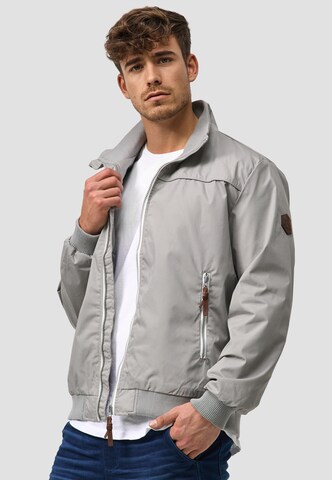 INDICODE JEANS Tussenjas 'Ivano' in Grijs: voorkant