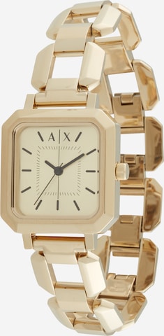 ARMANI EXCHANGE Analog klocka i guld: framsida