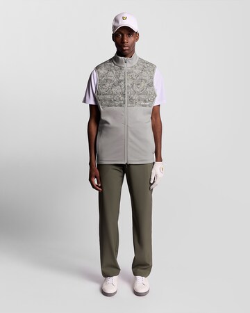 Gilet 'Golf Printed Windjammer' Lyle & Scott en gris