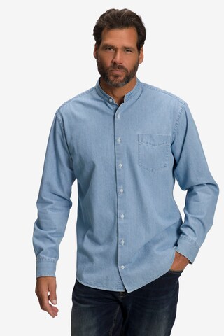 JP1880 Regular fit Button Up Shirt in Blue: front