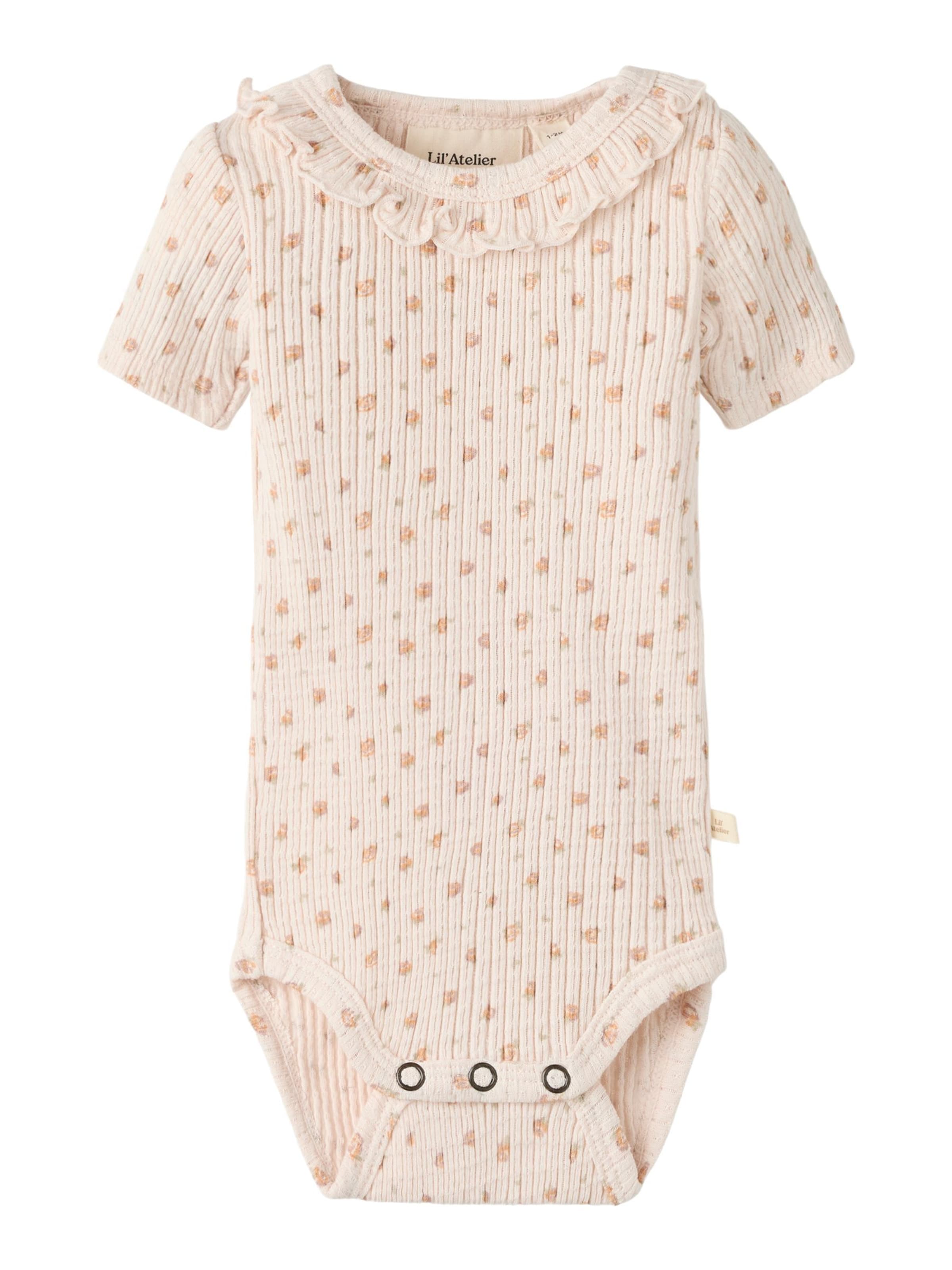 NAME IT - Pijama entero/body en beige: frente