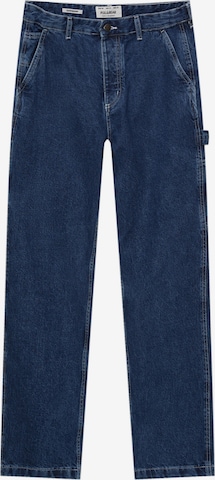 Pull&Bear Regular Jeans in Blue: front