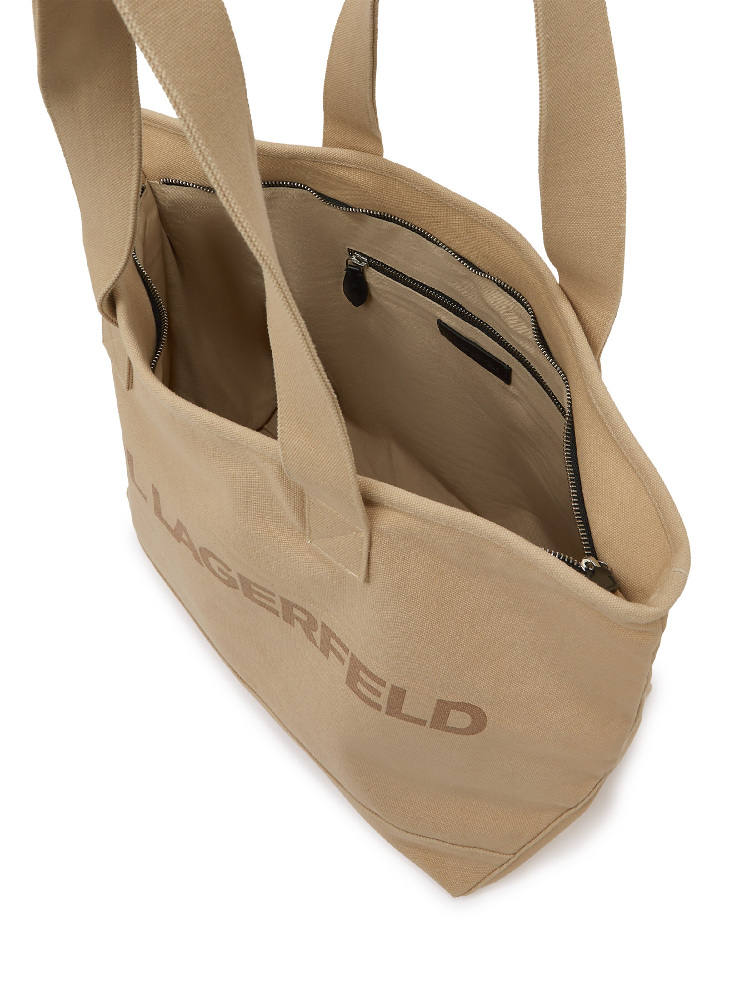 Karl Lagerfeld Shopper táska ' Extra große Tote Bag mit Logo ' - bézs