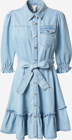 Robe-chemise River Island en bleu : devant