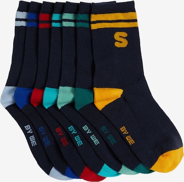Chaussettes WE Fashion en bleu : devant