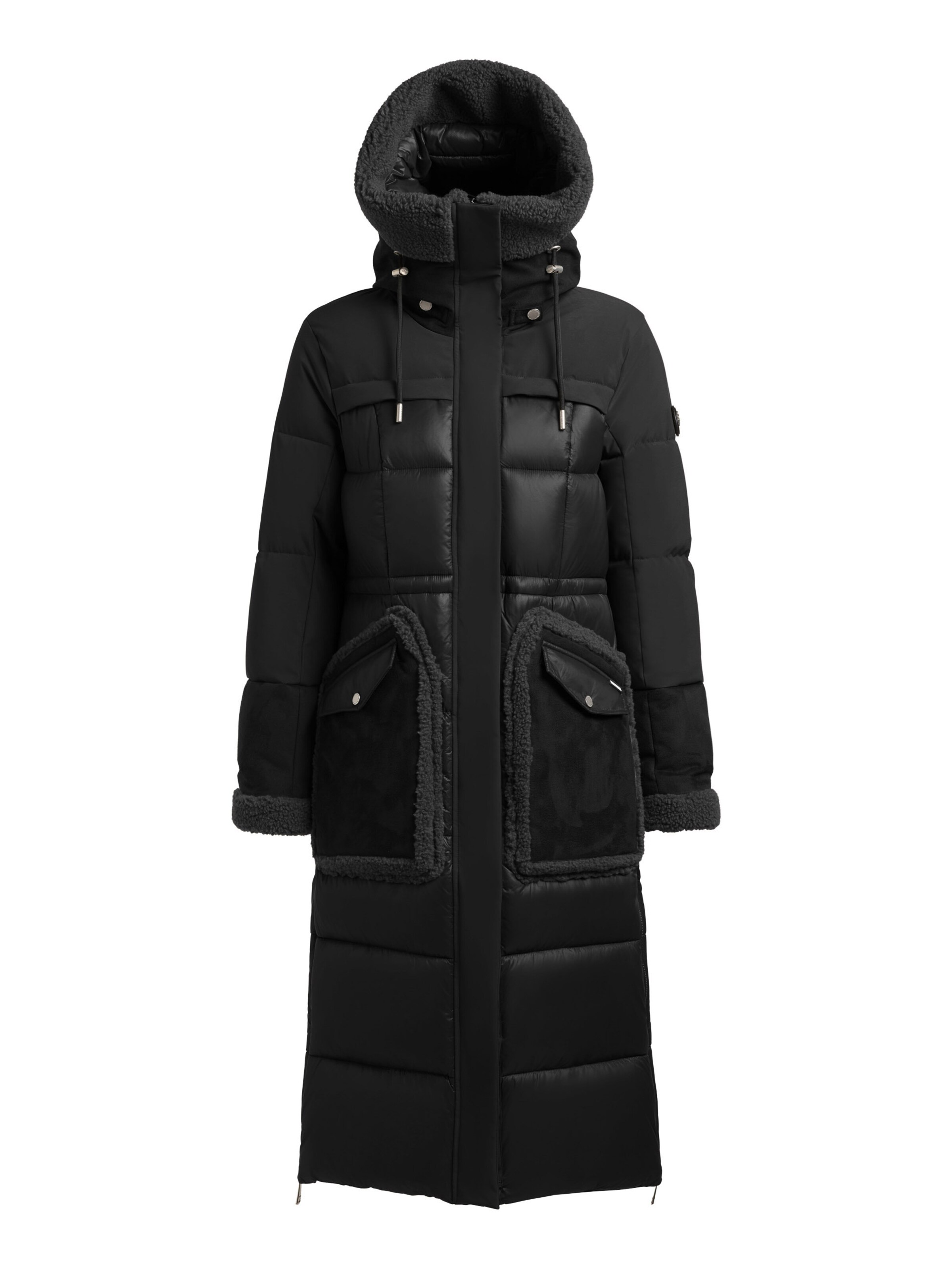 khujo - Abrigo de invierno 'Ericka' en negro: frente