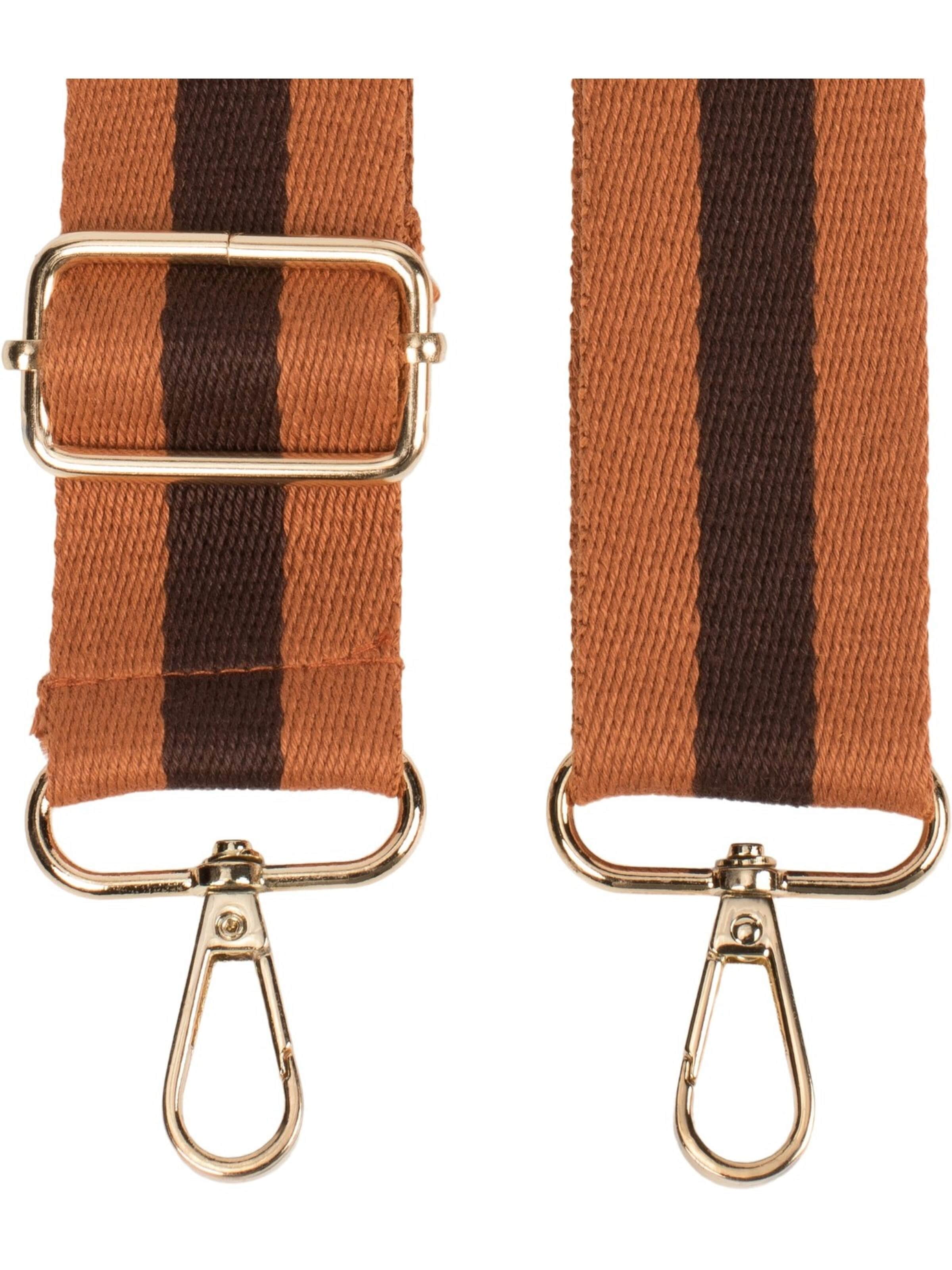 styleBREAKER Taschenzubehör 'Wechsel Taschengurt gestreift'‌‌‌‌‌‌‌‌ in Braun