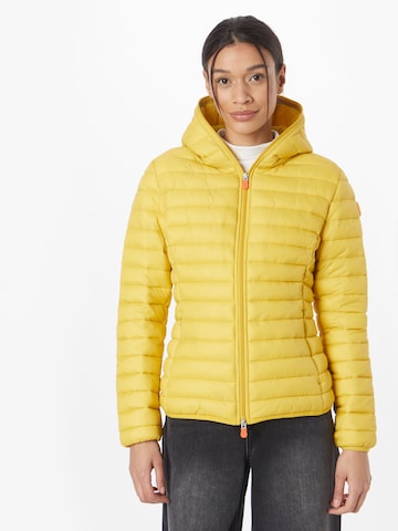 SAVE THE DUCK Between-Season Jacket 'DIZY' in Yellow: front