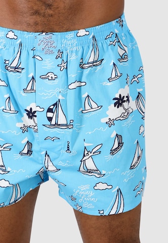 Lousy Livin Boxershorts Set 'Cap du Lousy' in Blau