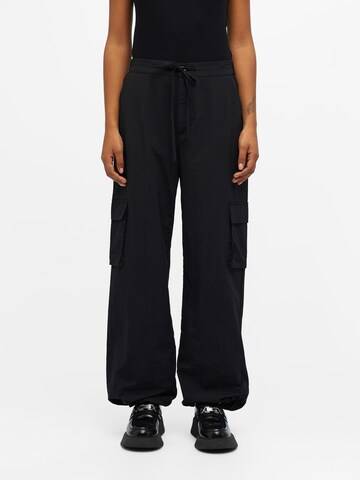 OBJECT Loose fit Cargo Pants 'Kate' in Black: front