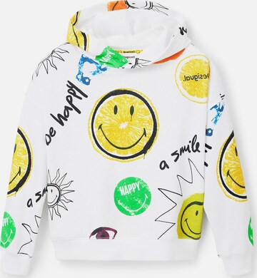 Desigual Sweatshirt in White: front