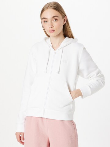 ADIDAS SPORTSWEAR Athletic Zip-Up Hoodie 'All Szn' in White: front