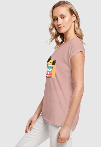 Merchcode T-Shirt 'Summer - Van' in Pink