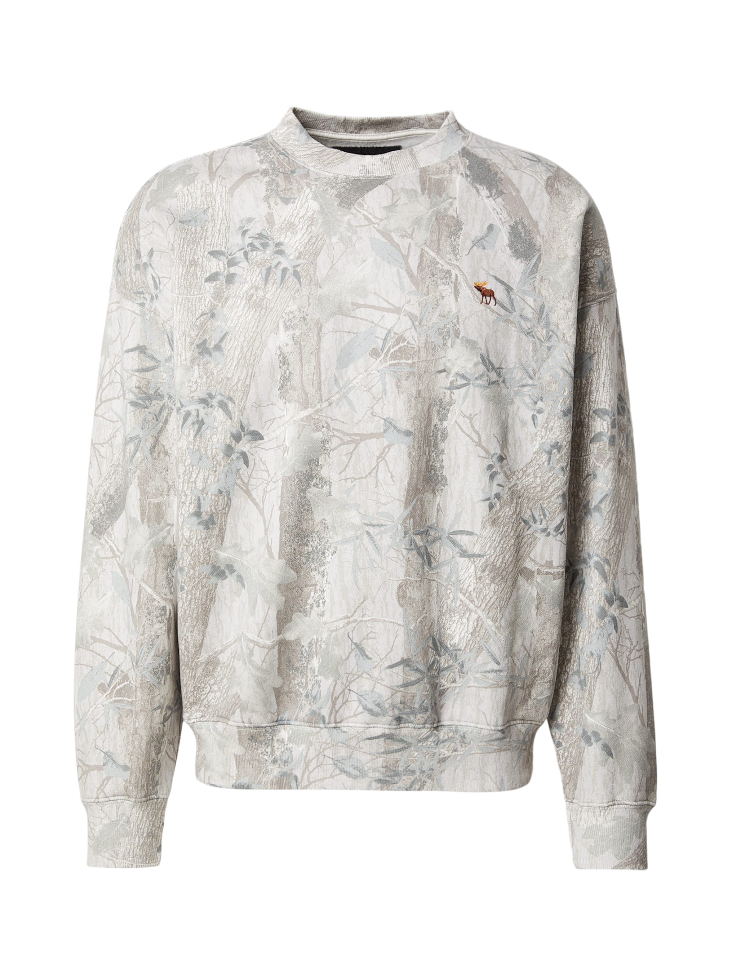 Abercrombie & Fitch Mikina – bílá: přední strana