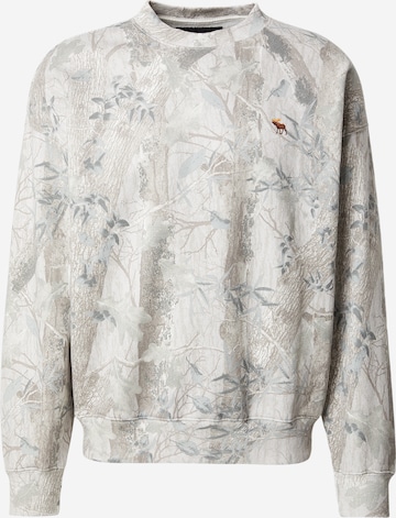 Abercrombie & Fitch Mikina – bílá: přední strana