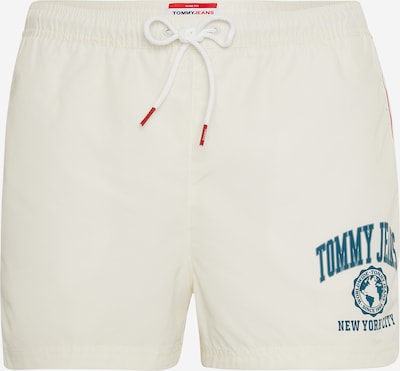 Tommy Hilfiger Underwear شورت سباحة بـ بترولي / أحمر / أبيض طبيعي, عرض المنتج