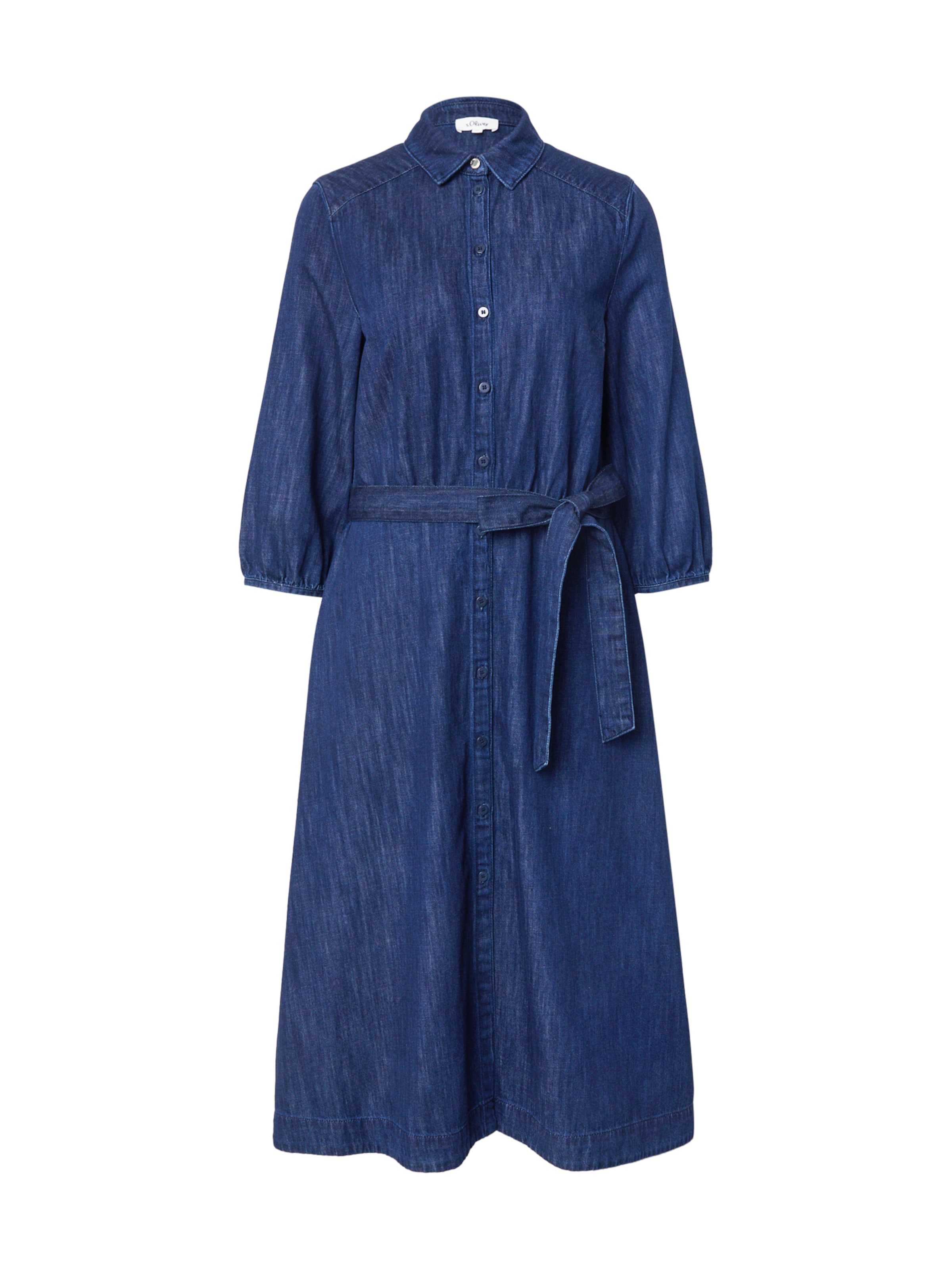 s.Oliver Skjortklänning i blå: framsida