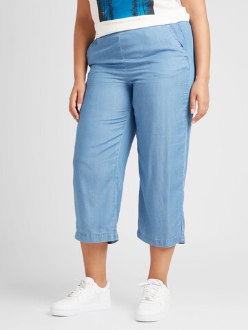 Loosefit Pantalon 'BREE' Vero Moda Curve en bleu : devant