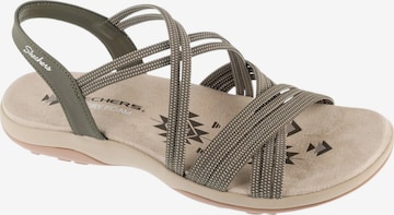 Sandales 'Skechers Reggae Slim - Turn It Up' SKECHERS en vert : devant