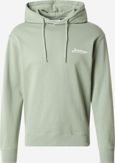 Megztinis be užsegimo 'JJBeau' iš JACK & JONES, spalva – pastelinė žalia / balta, Prekių apžvalga