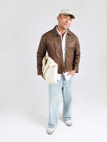 Abercrombie & Fitch Tussenjas in Bruin