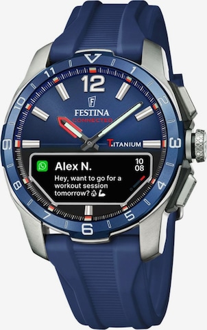 FESTINA Digitaluhr in Blau: Vorderseite
