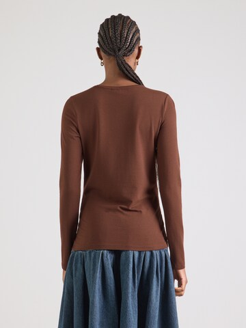 PIECES Shirt 'PCSIRENE' in Brown
