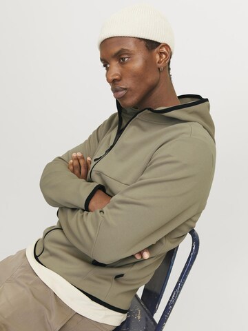 JACK & JONES Sweatjacke 'JCOFusion' in Grün