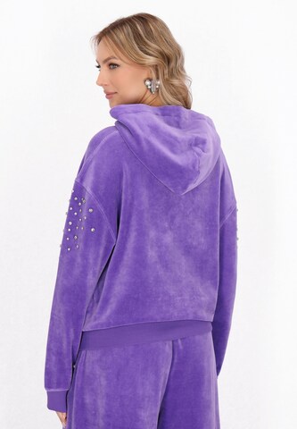faina - Sweatshirt 'Fashion Look' em roxo