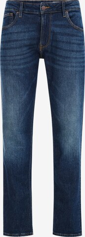 WE Fashion Regular Jeans in Blauw: voorkant