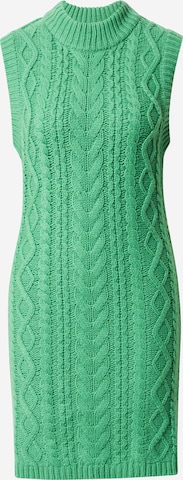 Samsøe Samsøe Kootud kleit 'KAYA', värv roheline: eest vaates