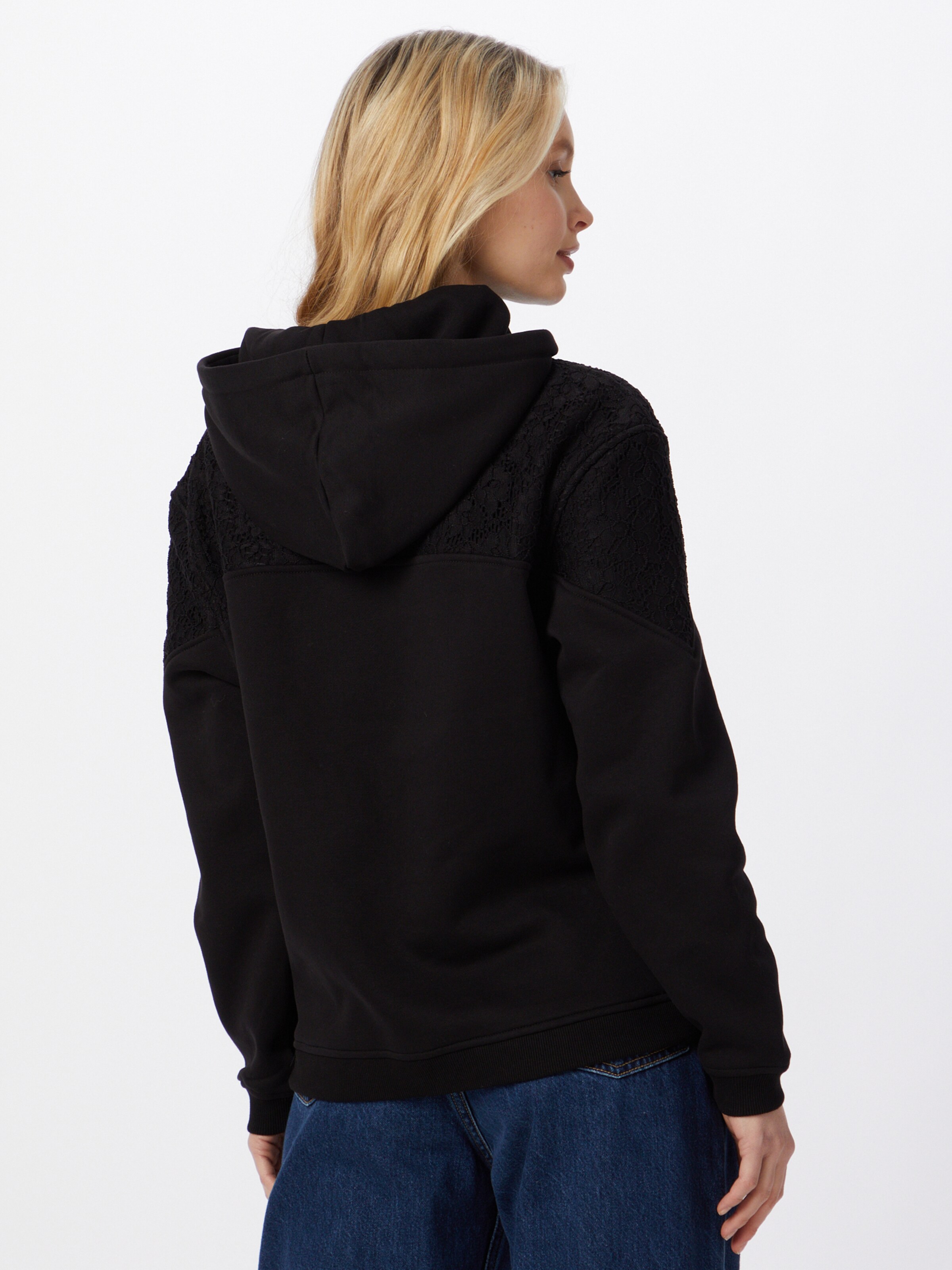 Frauen Sweat Urban Classics Sweatshirt in Schwarz - LW74609 Frauen Sweat Urban Classics Sweatshirt in Schwarz - LW74609
