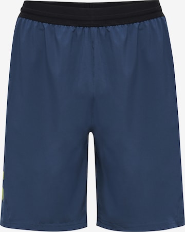 Hummel Workout Pants in Blue: front