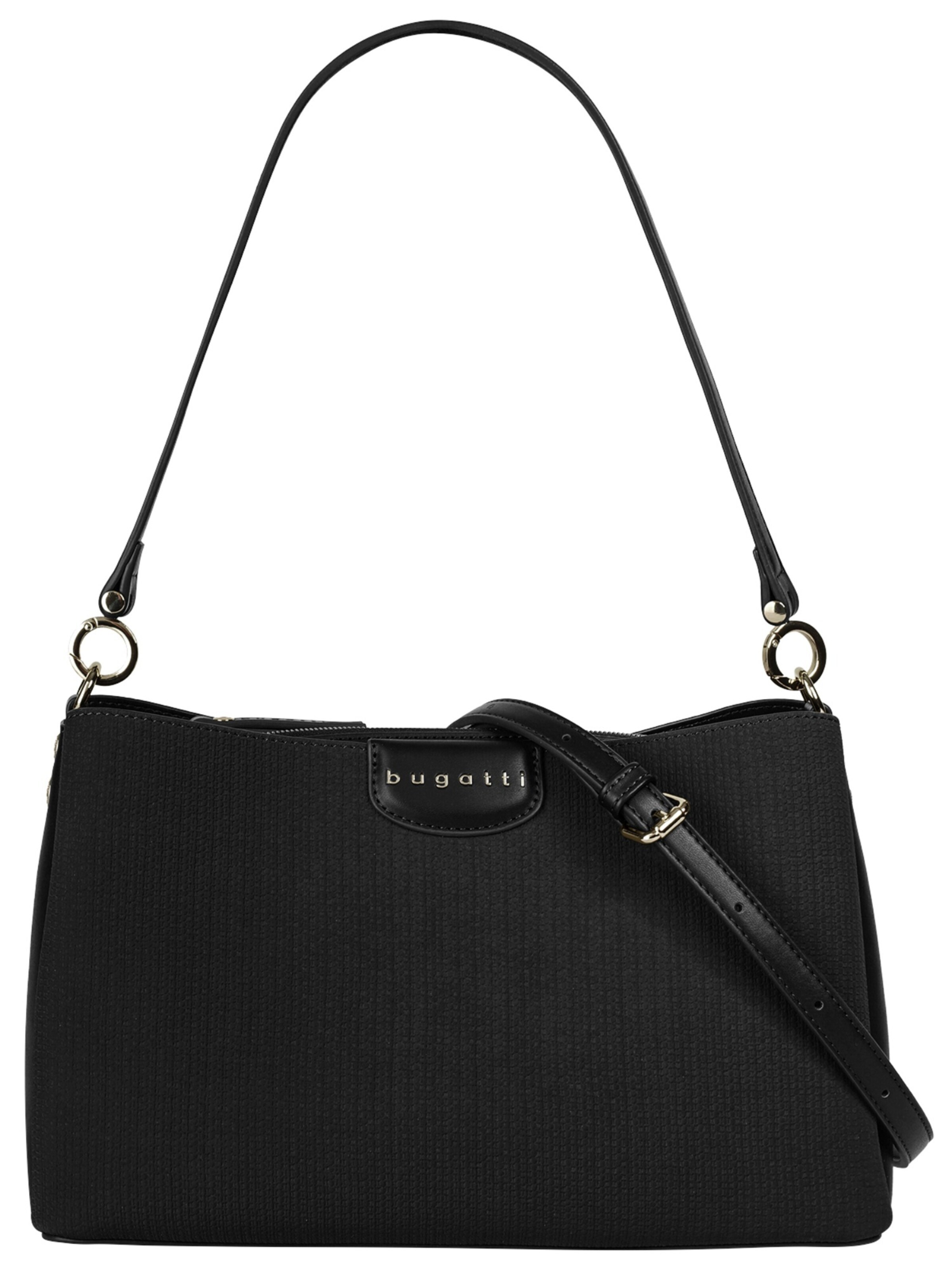 bugatti - Bolso de hombro 'LEAH' en negro: frente