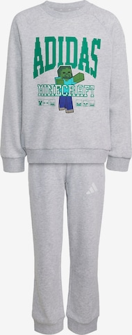 ADIDAS SPORTSWEAR Treenipuku 'Adidas x Minecraft' värissä harmaa: etupuoli
