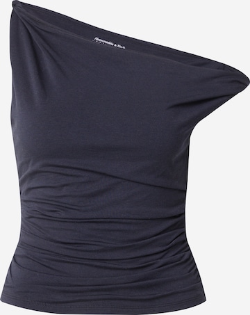 Abercrombie & FitchTop - crna boja: prednji dio