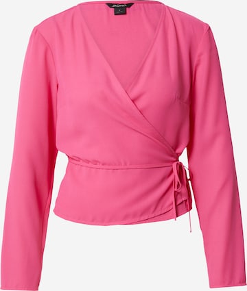 Monki Blouse in Roze: voorkant