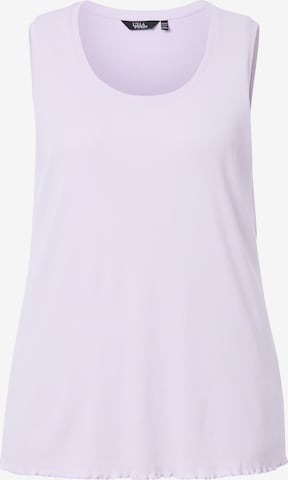 Ulla Popken Knitted Top in Purple: front