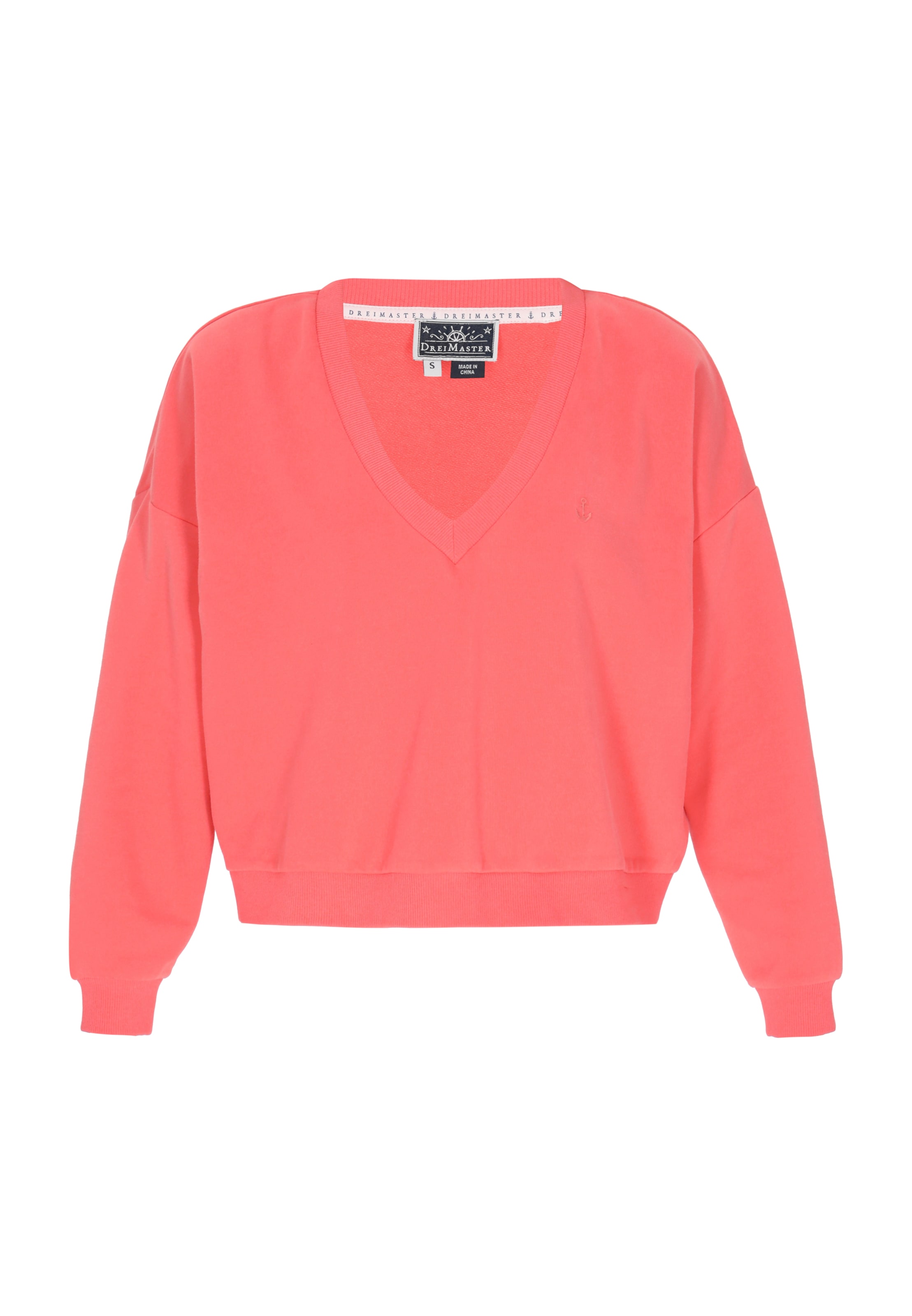 DreiMaster Maritim Sweatshirt in Orange: Vorderseite