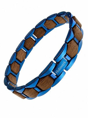Holzwerk - Pulsera 'FUNTENSEE' en azul: frente
