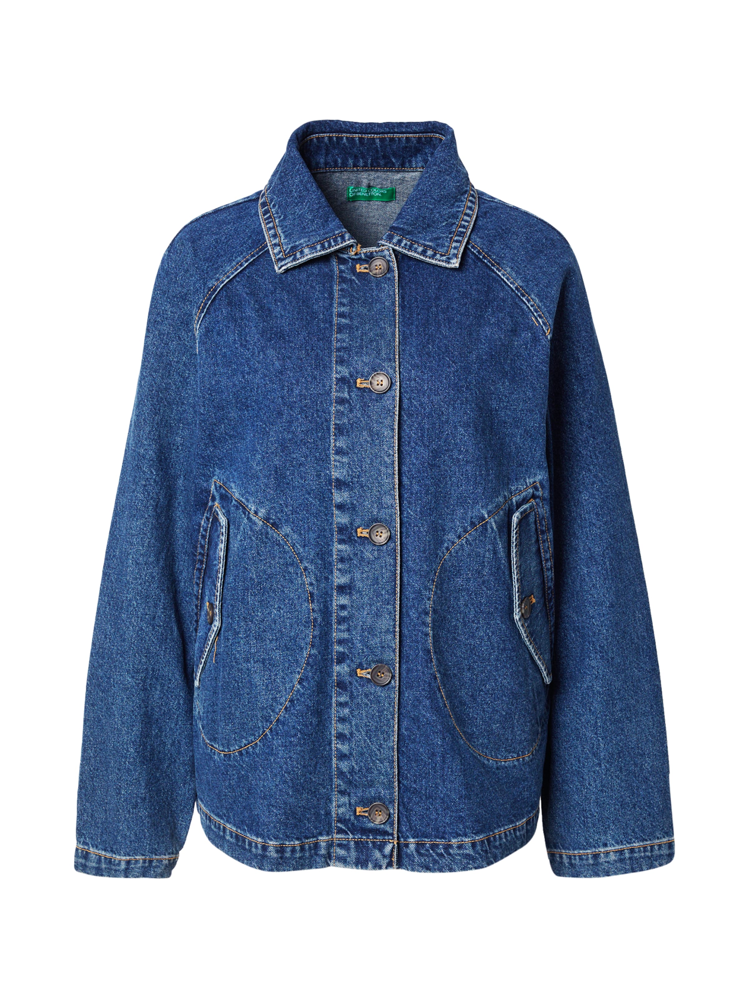 Geacă de primăvară-toamnă de la UNITED COLORS OF BENETTON pe albastru: față