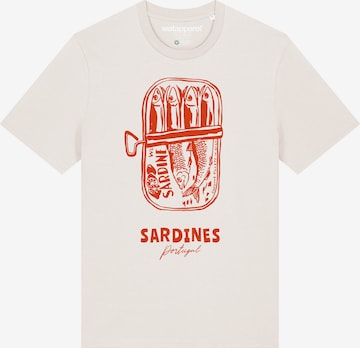 T-Shirt 'Sardines Portugal' Watapparel en blanc : devant