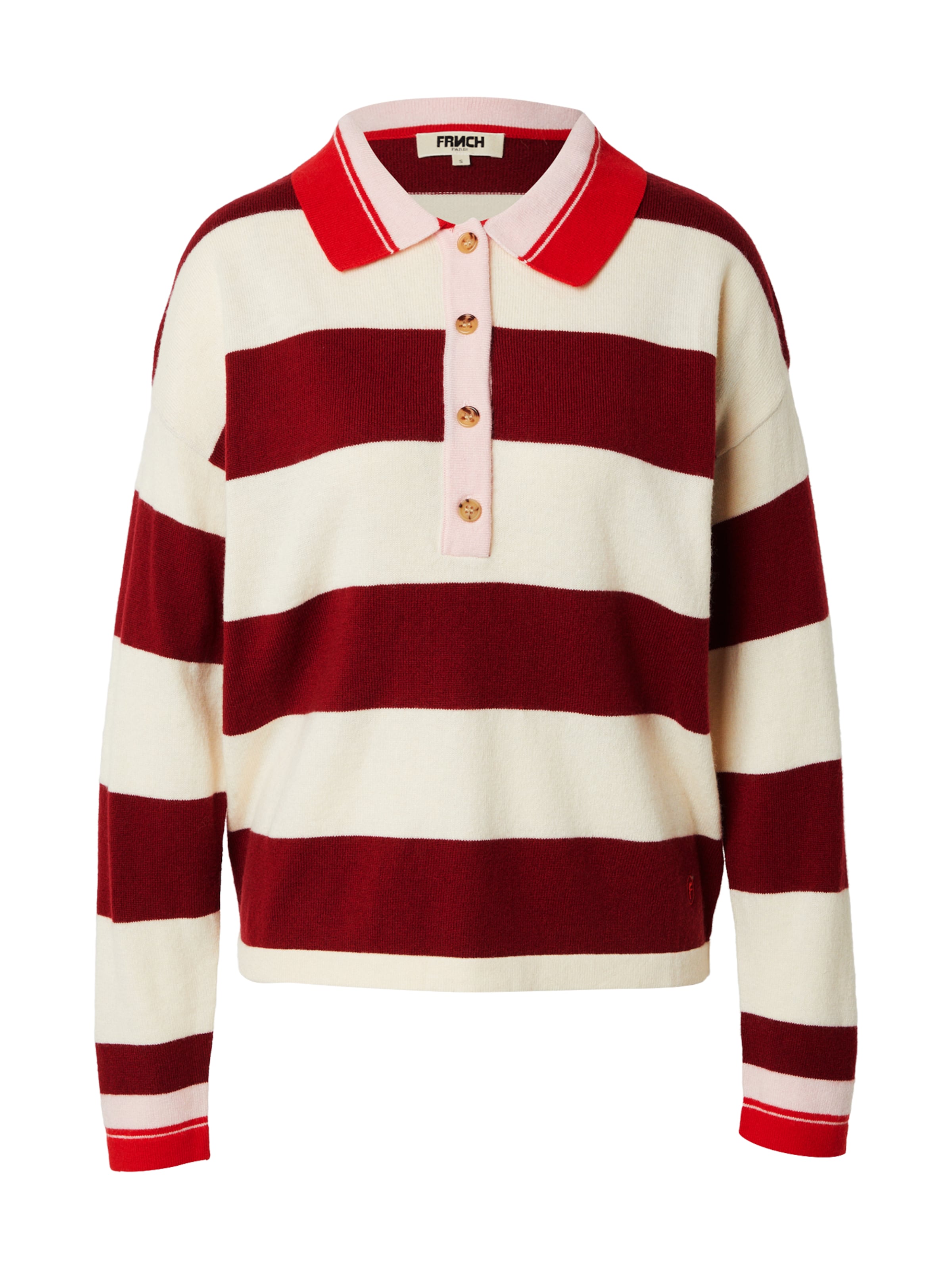 FRNCH PARIS Trui in Rood: voorkant